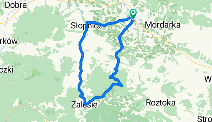 Limanowa - Słopnice - Ostra - Limanowa