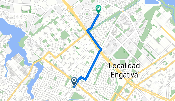 De Calle 70d # 105A-43 a Calle82 # 112F-10