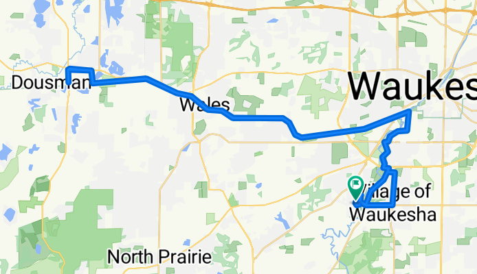 Portage Cir, Waukesha to Portage Cir, Waukesha