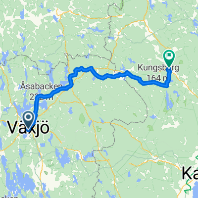 Storgatan, Växjö to Kyrkogatan, Högsby