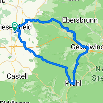 Steigerwaldstraße nach Steigerwaldstraße