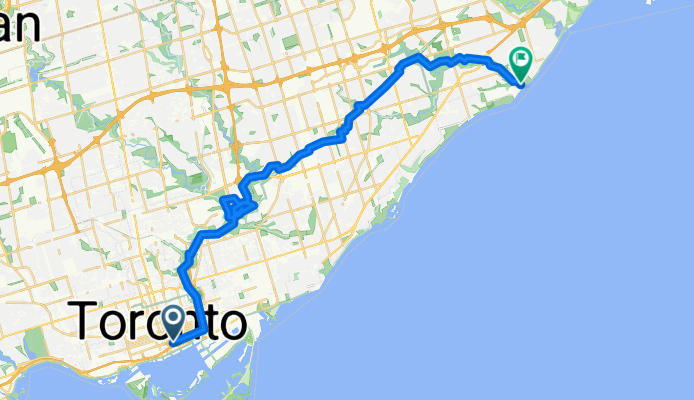 from King East to Scarborough