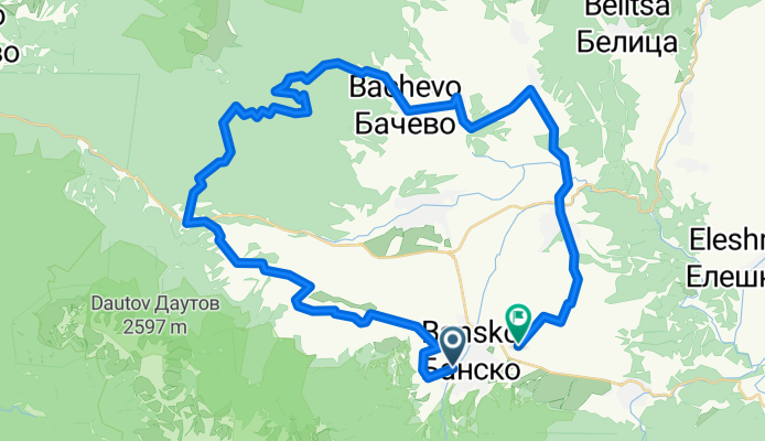 Ponderosa long course on GPSies.com