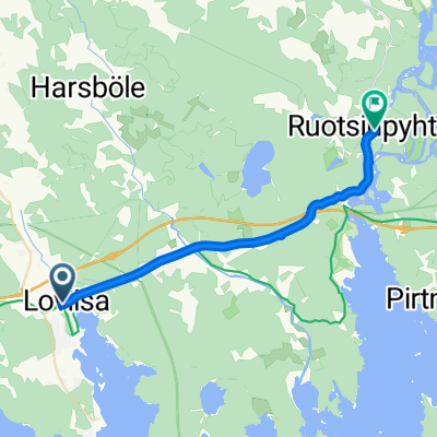 Sibeliuksenkatu, Loviisa to Ruukintie, Ruotsinpyhtää