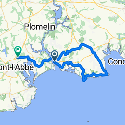 Avenue de l'Odet, Bénodet à Menez Kerlouarn, Pont-l'Abbé