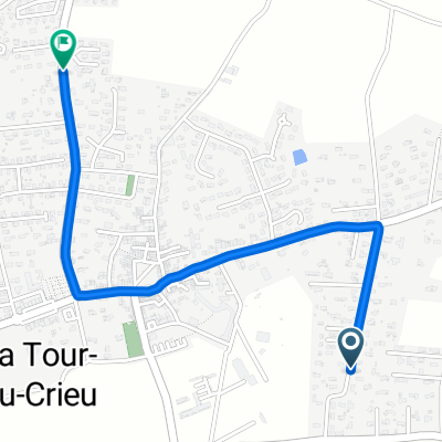 Chemin de Lasserre, La Tour-du-Crieu to Rue du 19 Mars 1962, La Tour-du-Crieu