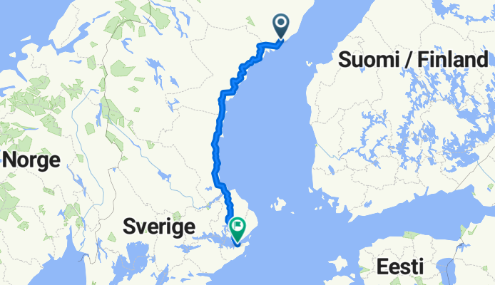 Sörmjöle, Umeå nach Kungsbron, Stockholm