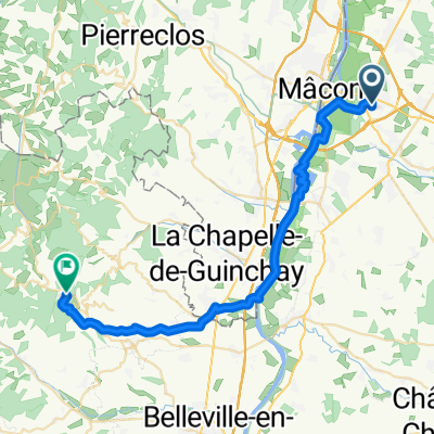 Rue du Putet, Replonges naar Route d'Avenas, Chiroubles
