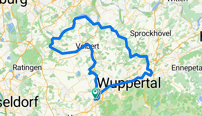 80 km Rennrad W-Elfring-E-Velb-W