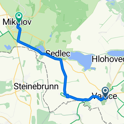 Zámek, Valtice až Mlýnská, Mikulov