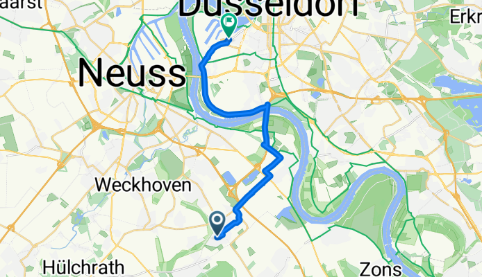 Peter-Behrens-Straße, Neuss nach Kaistraße, Düsseldorf