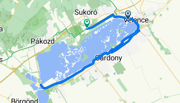Velence to Evezős út, Sukoró