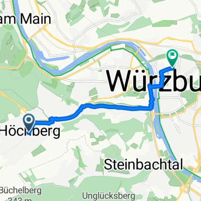 Wirtgasse, Höchberg a Juliuspromenade, Wurtzburgo