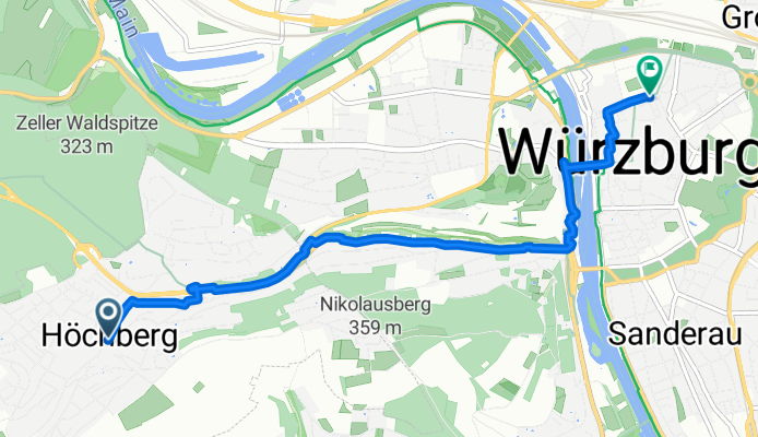 Wirtgasse, Höchberg a Juliuspromenade, Wurtzburgo