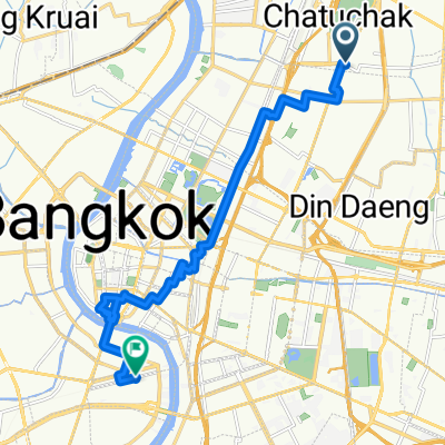 Soi Phahon Yothin 18, Chatuchak District to Charoen Rat Road, Khlong San District