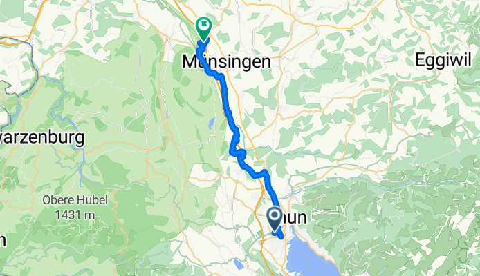 Martinstrasse, Thun nach Rubigen