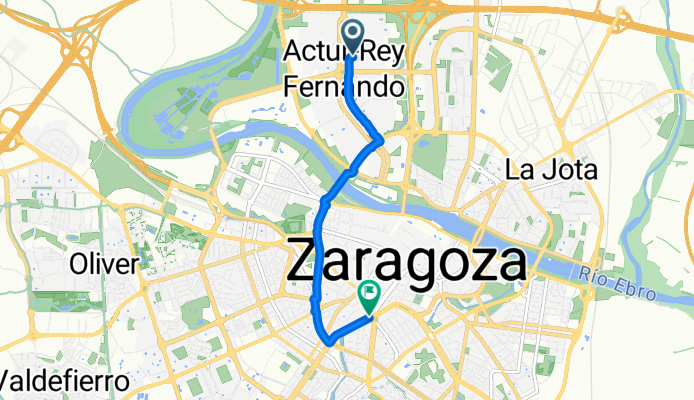 Calle de Julio García Condoy, Zaragoza a Plaza de Aragón, Zaragoza