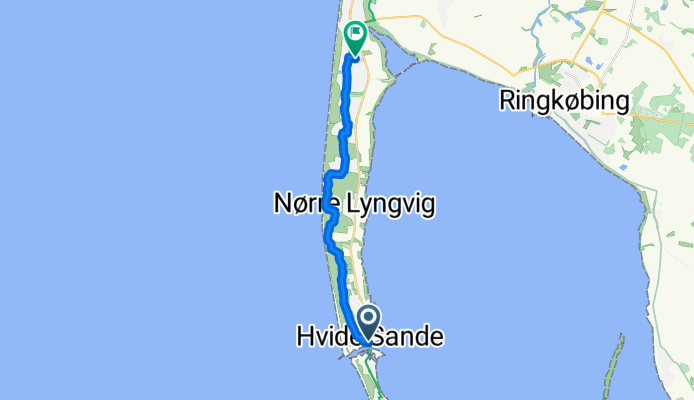 Søndergade, Hvide Sande nach Hjelmevej, Ringkøbing