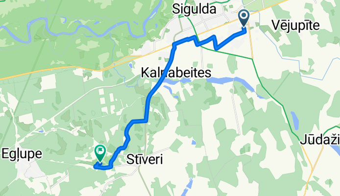 Institūta iela, Сигулда до Avotiņi, Allažu pag.