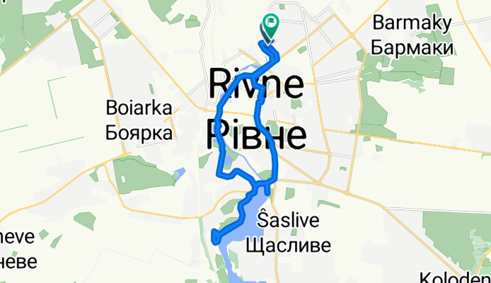 вулиця Андрія Мельника to вулиця Андрія Мельника