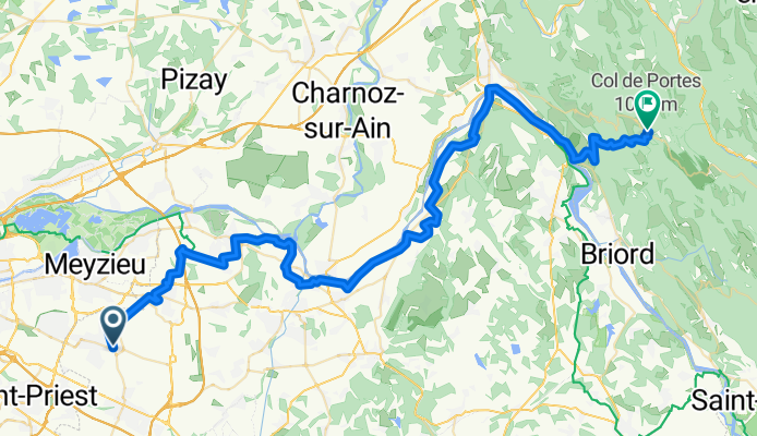 Genas to Col de Portes (Lyon)