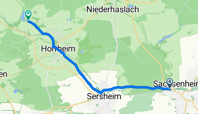 Horheimersee// Sersheimer Straße, Sachsenheim nach Vaihingen an der Enz