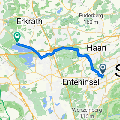Route nach Düsseldorf