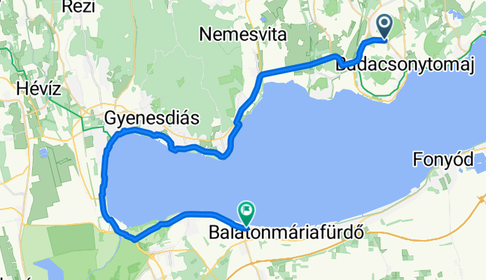 7316-os mellékút, Nemesgulács - Rákóczi Ferenc utca, Balatonmáriafürdő