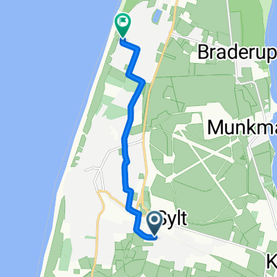 Dirksstraße, Sylt nach Dünenstraße, Wenningstedt-Braderup (Sylt)
