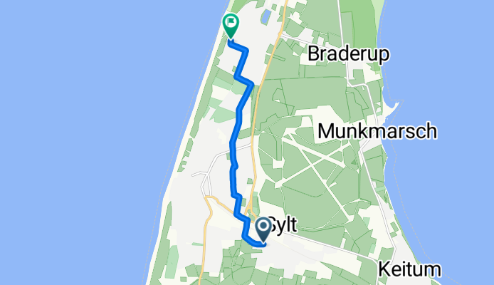 Dirksstraße, Sylt nach Dünenstraße, Wenningstedt-Braderup (Sylt)