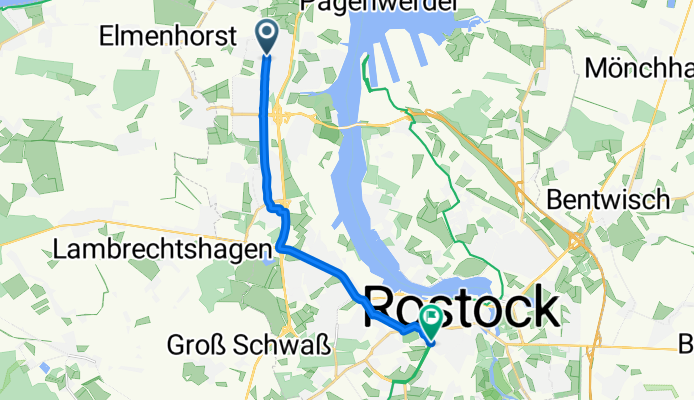 Schleswiger Straße, Rostock nach Goetheplatz, Rostock