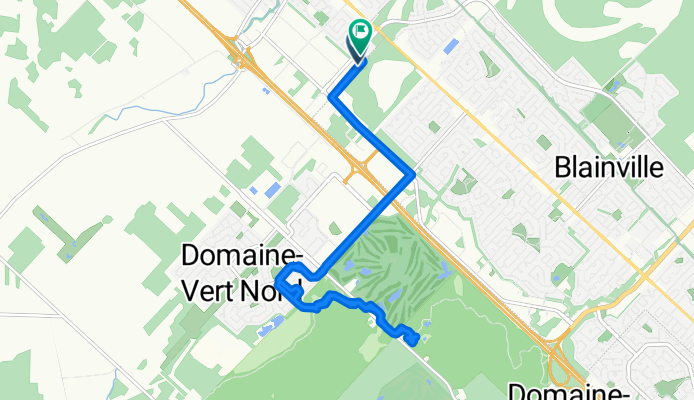 Route Sans Nom to Rue J.-A.-Bombardier