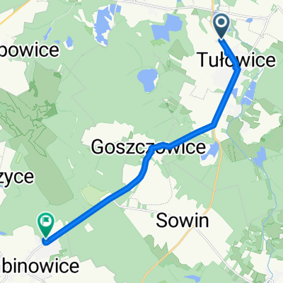 Porcelanowa, Tułowice do Muzealna, Łambinowice