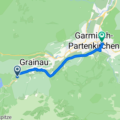 Eibseestraße, Grainau nach Reintalstraße, Garmisch-Partenkirchen