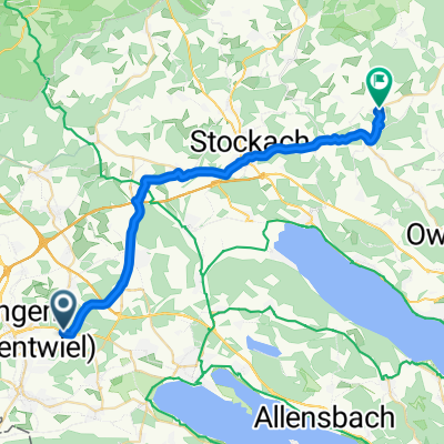 Alusingen-Weg, Singen (Hohentwiel) nach Jungingerstraße, Hohenfels