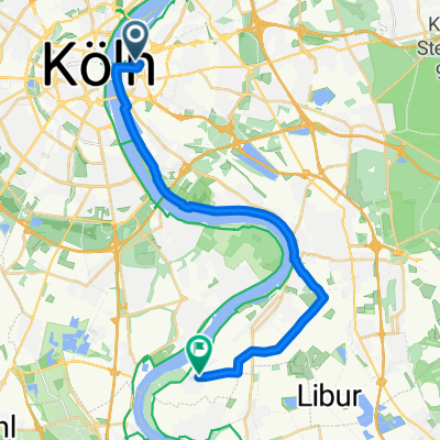 Luise-Straus-Ernst-Straße, Köln nach Sandbergstraße, Köln
