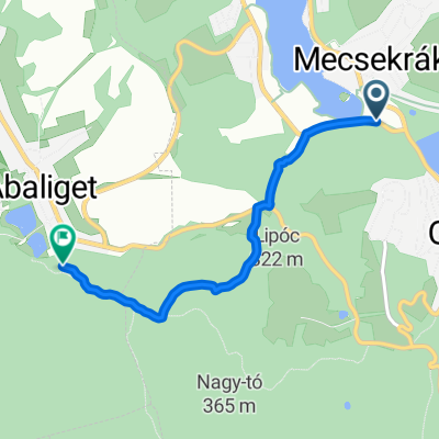 Dollár út, Orfű to Rpddk-Abaliget Vasútállomás-Zobákpuszta, Abaliget