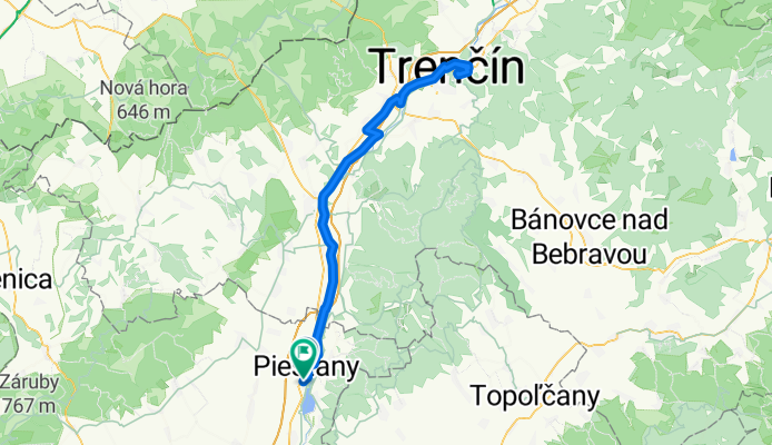 Piešťany – Trenčín - Piešťany