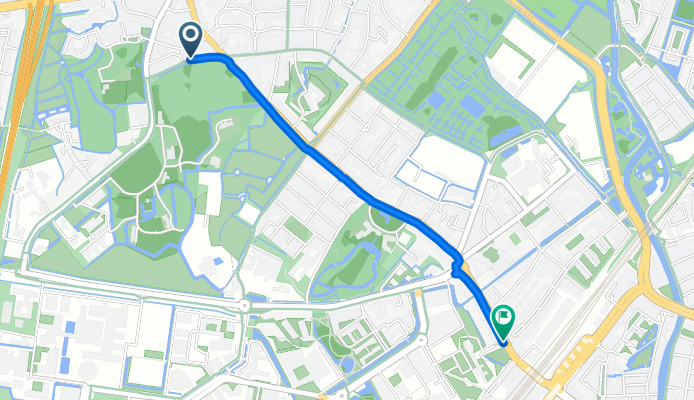 Rhijngeesterstraatweg, Oegstgeest to Boerhaavedistrict, Leiden