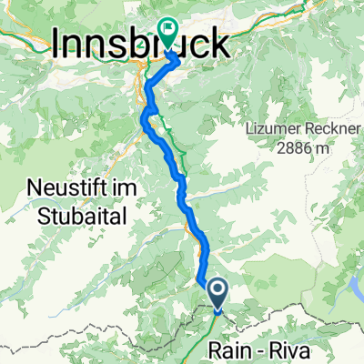 Via San Valentino 9A nach Innsbruck DEZ Süd