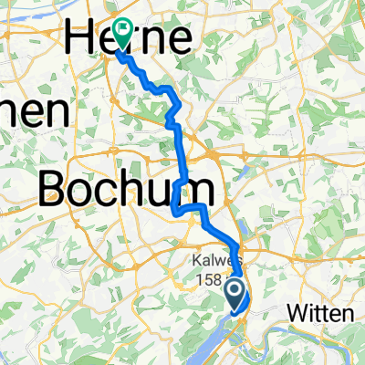 Hevener Straße, Bochum nach Shamrockstraße, Herne
