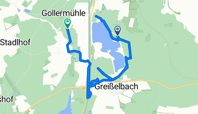 Straße Ohne Straßennamen nach Gollermühle