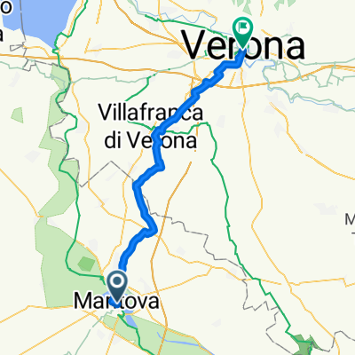 Piazza Martiri di Belfiore, Mantova to Via Daniele Manin, Verona