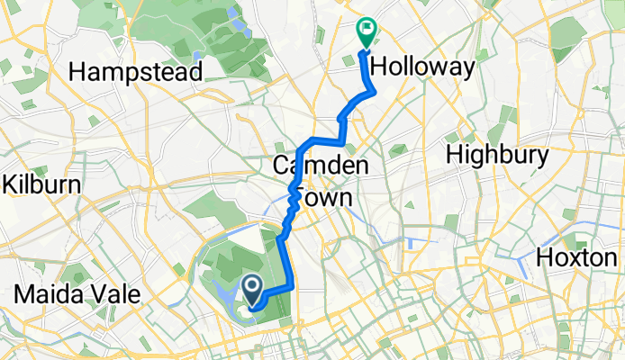 Inner Circle, London to Yerbury Road, London