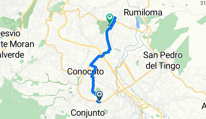 Avenida Gribaldo Miño, Quito a Quito