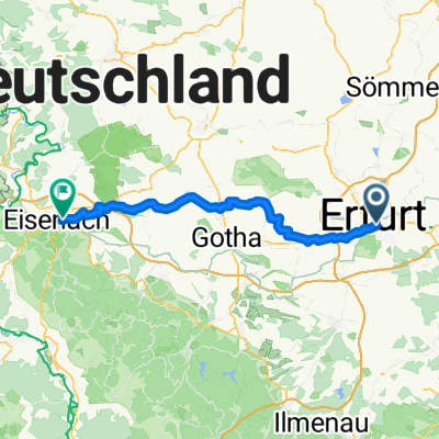 Erfurt- Eisenach (Nessetalweg)