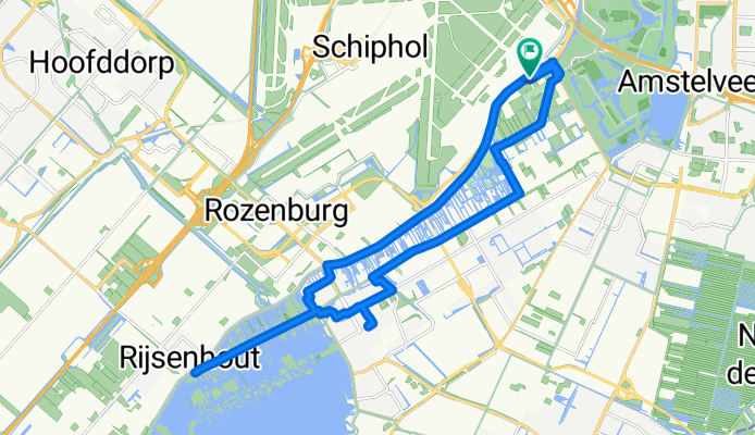 Route in Aalsmeer