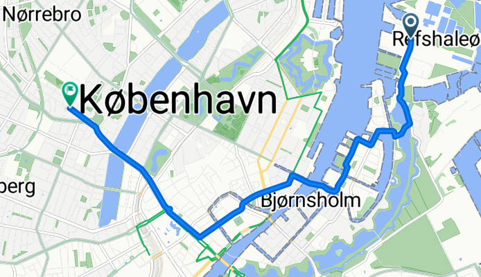 Refshalevej, København K to Rantzausgade, København N