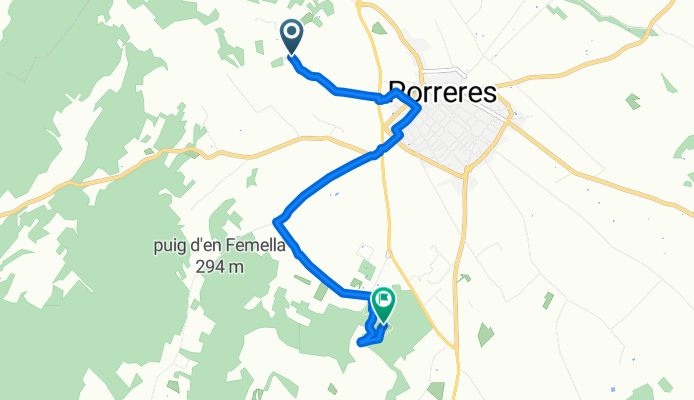 Camí de s'Olivar, Porreres nach Diseminado Montision, Porreres