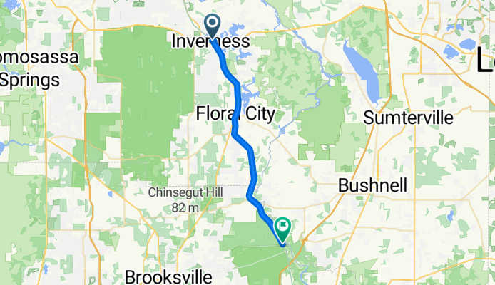 Withlacoochee State Trail, Inverness to Croom Rital Rd, Brooksville